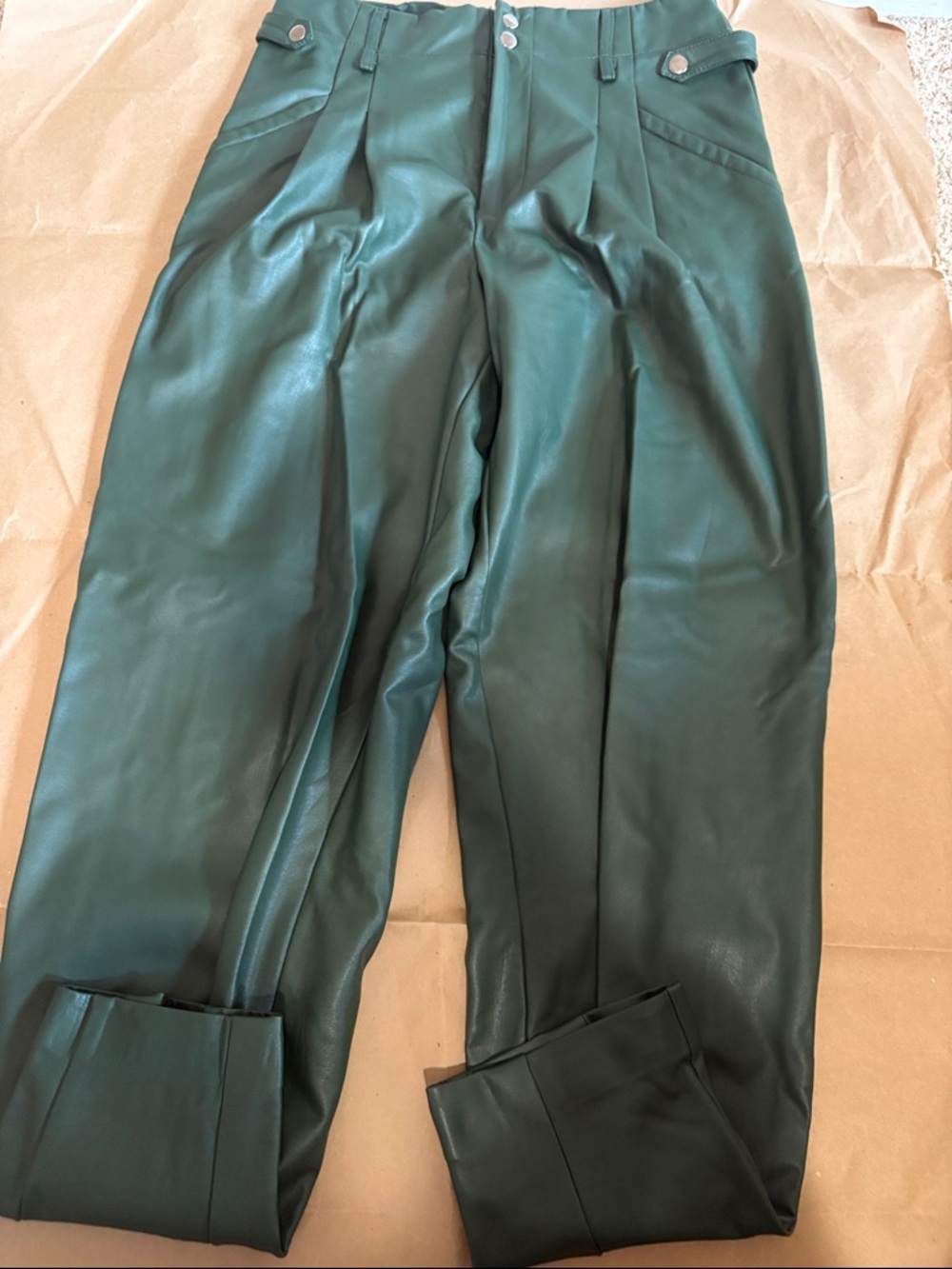 Anthropologie Maeve Faux Leather Pants - size 6T